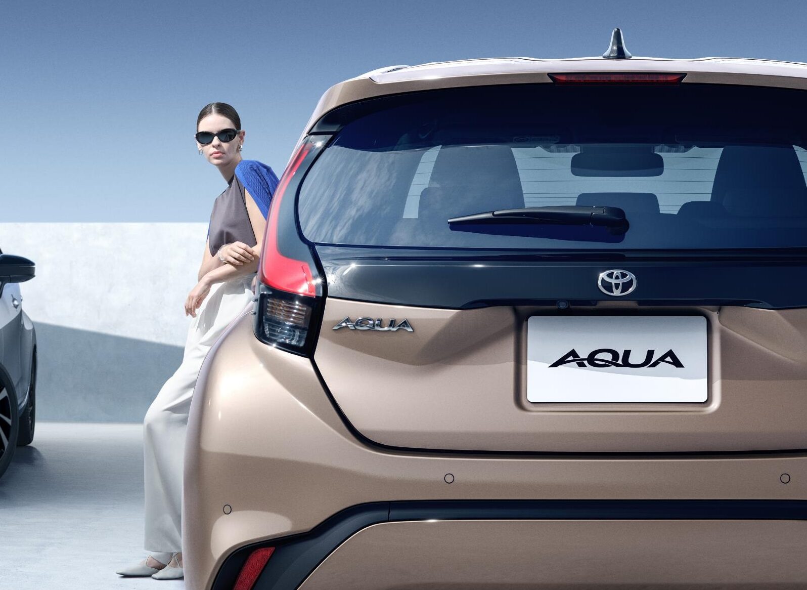 アクア　リヤエンブレム