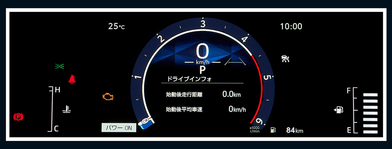 ハイエース　7インチTFTデジタルメーター