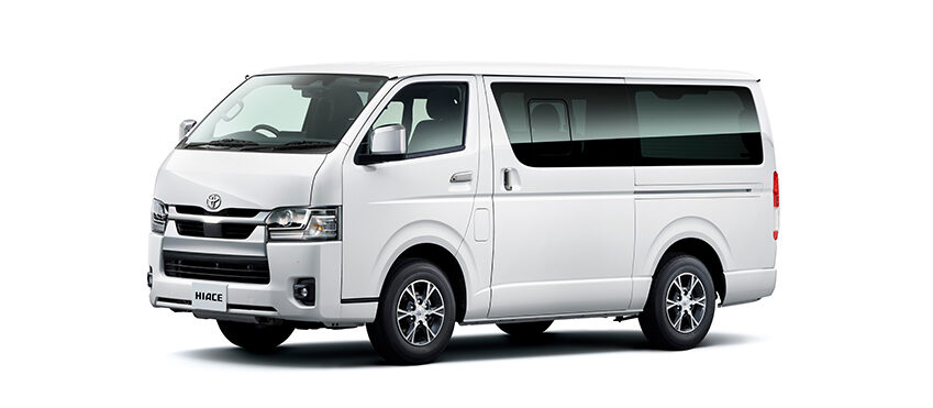 ハイエースバン　プラチナホワイトパールマイカ