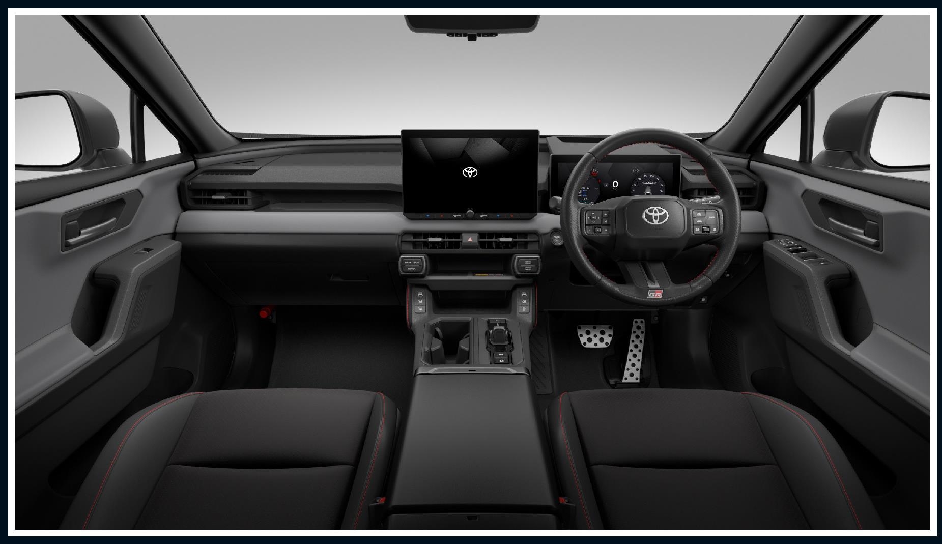 トヨタ RAV4 シート表皮:合成皮革+ブランノーブ
(パーフォレーション&レッドステッチ付)