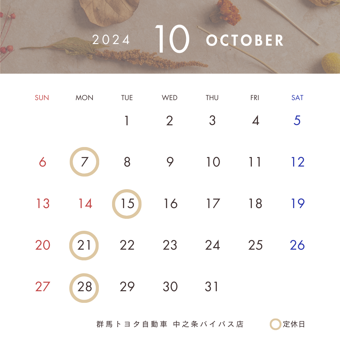 【 10月定休日のご案内 】東吾妻町/草津町おすすめ紅葉スポットもご紹介🍁群馬トヨタ自動車 中之条バイパス店